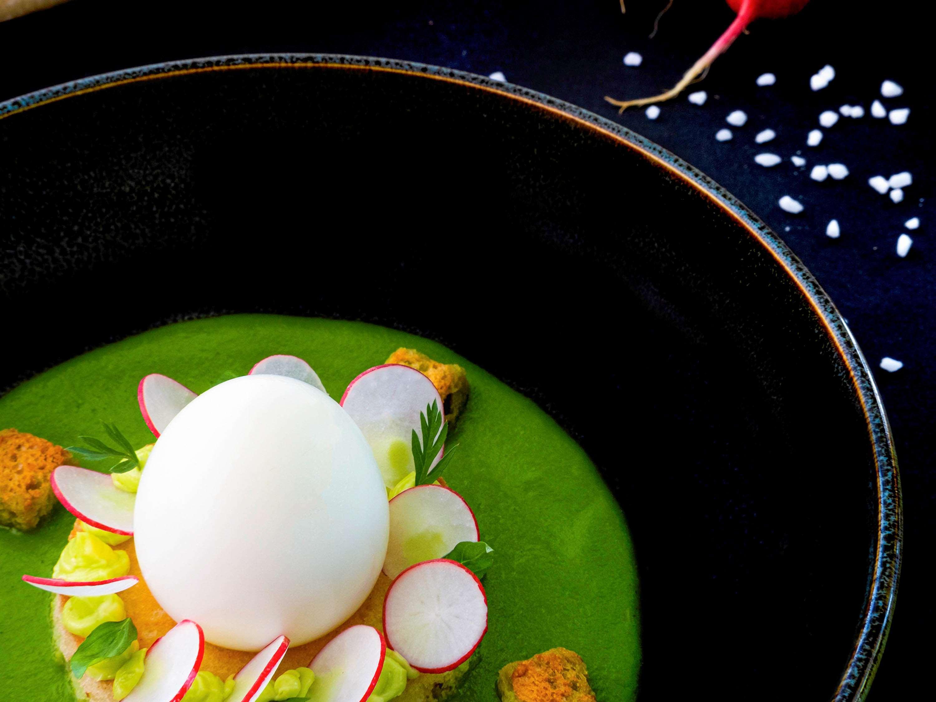 Sofitel Lyon Bellecour Hotel Екстериор снимка A green soup with an egg